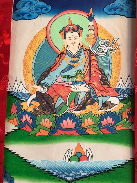 Guru Rinpoche (Padmasambhava) Thangka (TGTH 25) – TibetGallery.net