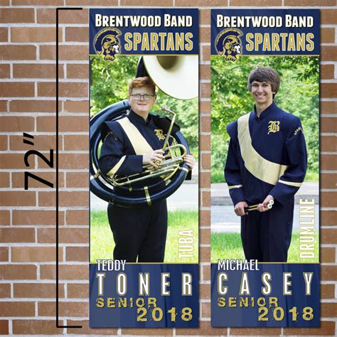 Brentwood Marching Band Senior Banners – School Spirit Place