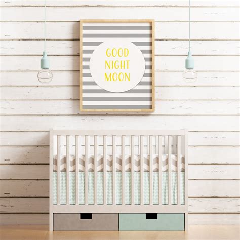 Goodnight Moon Nursery Decor Printable Wall Art, Home Decor, Kids ...