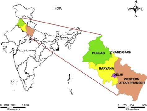 Green Revolution In India Map