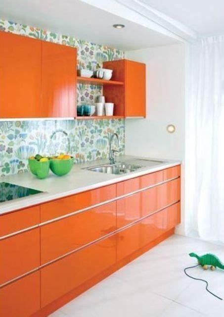 27 Cheerful Orange Kitchen Decor Ideas - DigsDigs