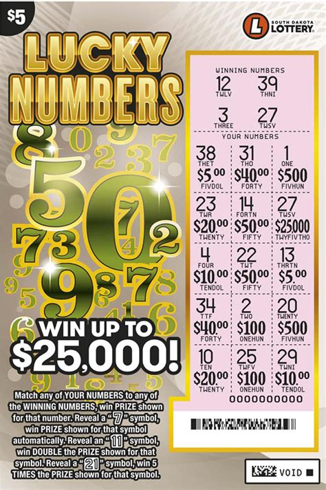 Lucky Numbers - South Dakota Lottery