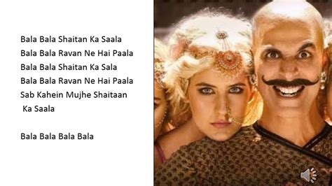 Bala Bala Song Lyrics | Housefull4 Movie Song | Akshay Kumar - YouTube