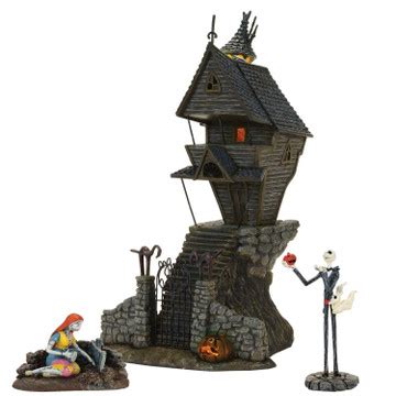 Department 56 The Nightmare Before Christmas Village Jack's House with Jack & Sally | Department ...