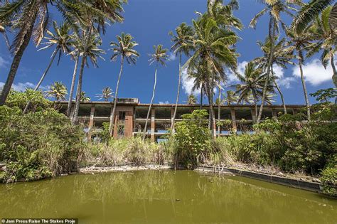 Inside the abandoned Coco Palms Hotel in Hawaii, which once welcomed guests including Elvis ...