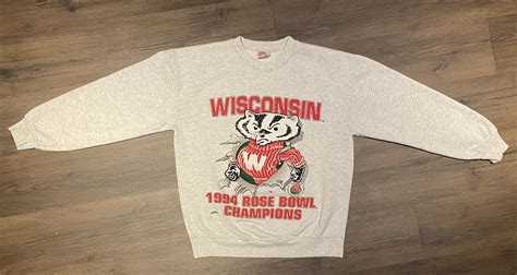 Wisconsin Badgers Rose Bowl 1994 Champions Graphic Crewneck | Etsy