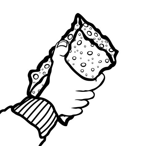 Clipart - sponge - lineart