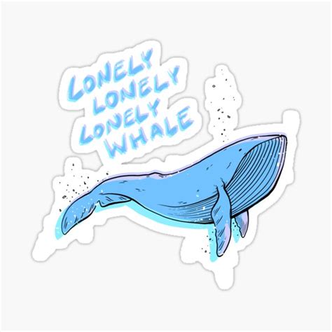 "Whalien - Lyrics" Sticker for Sale by Ashqtara | Redbubble