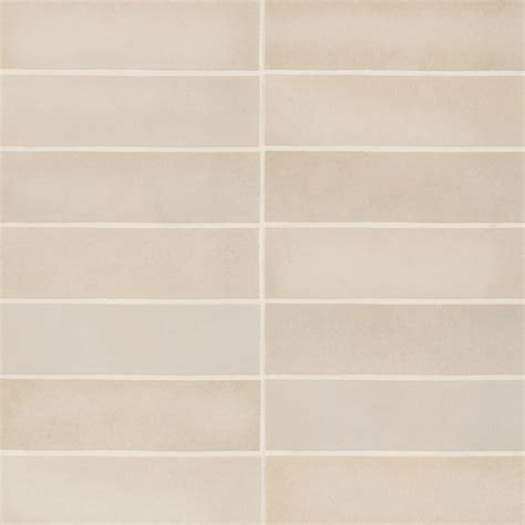 Makoto 2.5" x 10" Matte Ceramic Wall Tile in Tatami Beige | Bedrosians ...