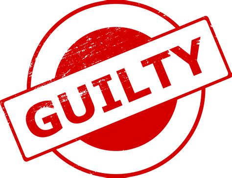 4 Guilty Stamp (PNG Transparent) | OnlyGFX.com