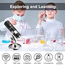 Wireless WiFi Portable Digital Endoscope Microscope for Camera Digital Inspection Android/iOS ...