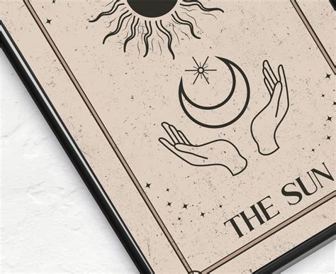 The Sun and the Moon Tarot Set of 2 Poster, Tarot Art Prints, Celestial ...