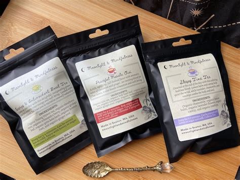 Organic Tea Sampler Set of 3 Loose Leaf Tea Bags Tea - Etsy