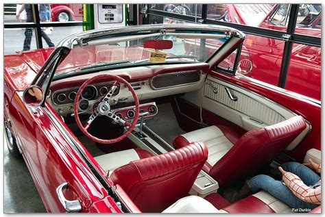 1965 Mustang 289 convertible - red & white - interior | 1965 mustang ...