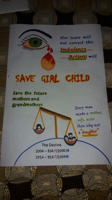 Save girl child | Handmade Posters and crafts | Pinterest | Girls and ...