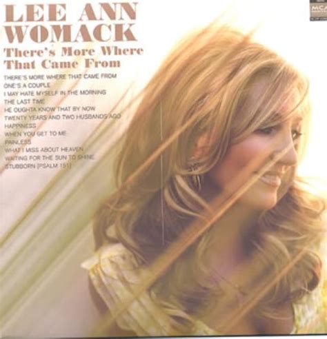 Lee Ann Womack There's More Where That Came From US Promo vinyl LP album (LP record) (317652)