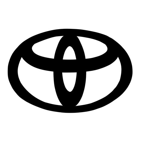 Draw a Toyota logo in 3 easy steps - Sketchok easy drawing guides