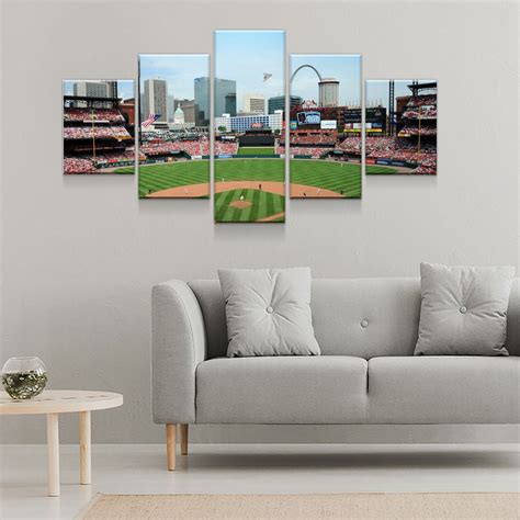 St. Louis Cardinals Stadium 5-Piece Wall Art Canvas USA Made! - Royal ...