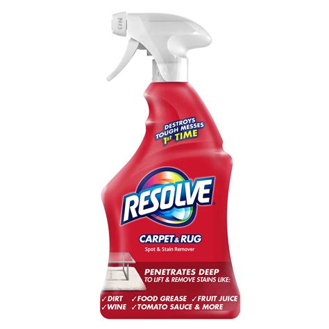 Resolve Carpet Cleaner Stain Remover Spray - Shop Carpet & Upholstery ...