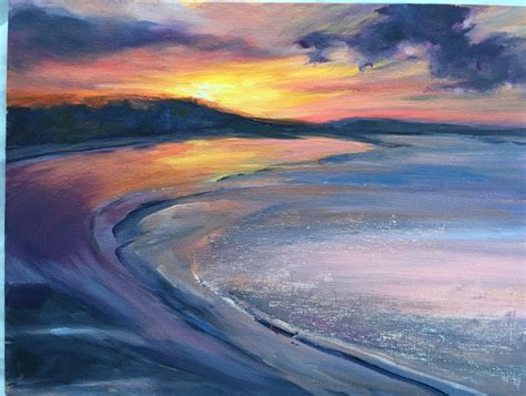 "Sunset over Nantasket" (Original art by Locale Color)