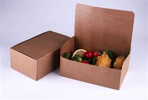 Custom Brown Kraft Recycled Packaging Takeaway Paper Food Box - Buy ...