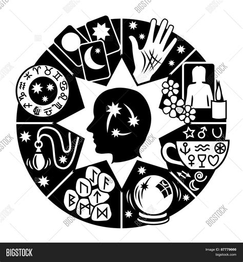 Psychic Circle, Fortune Telling Vector & Photo | Bigstock