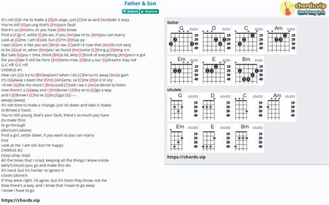 Chord: Father & Son - Boyzone - tab, song lyric, sheet, guitar, ukulele | chords.vip