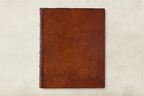 Free Photo | Antique blank book cover, brown leather with design space