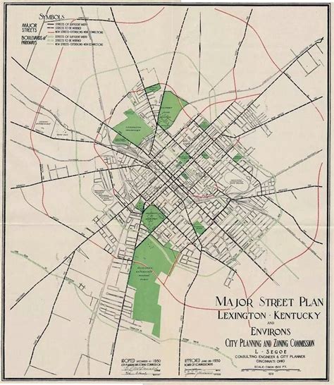 lexington roads plan 1929 : lexington