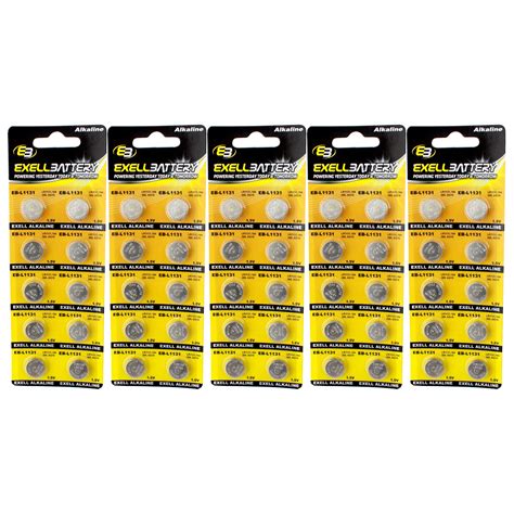 5pc 10pk Exell EB-L1131 Alkaline 1.5V Watch Battery Replaces AG10 389 | eBay