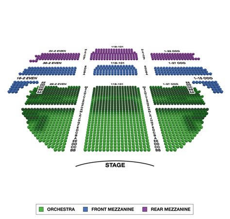 Gershwin Theatre Broadway Seating Charts