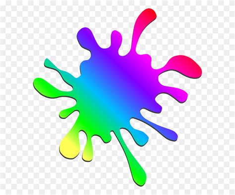 Aqua Paint Splatter Clip Art - Color Splash Clipart - FlyClipart