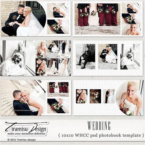 Wedding Album Template, Wedding Photobook Templates for Photoshop - Etsy | Wedding photo books ...