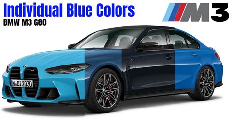 BMW M3 G80 Individual Blue Colors and Codes - YouTube