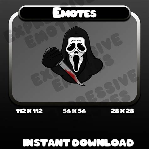 Ghostface Emote - Etsy