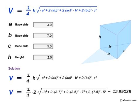 Triangular Prism Volume