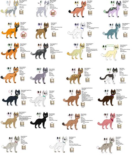 All Warrior Cats ocs by irkenkt on DeviantArt