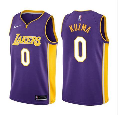 Kyle Kuzma #0 Los Angeles Lakers Swingman Men's Jersey Purple - Statement Edition Size M