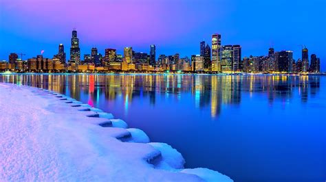 Chicago's Winter Skyline at Dawn | Cold winter dawn at Chica… | Flickr