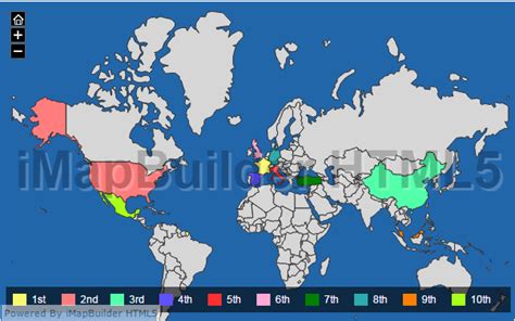 Set up Map Legends | iMapBuilder HTML5 Map Software