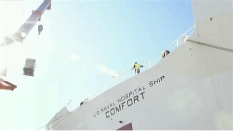 USNS Comfort hospital ship arrives in New York harbor amid coronavirus ...