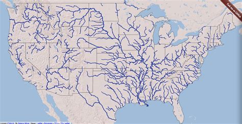 √ Inland Waterways Map Usa