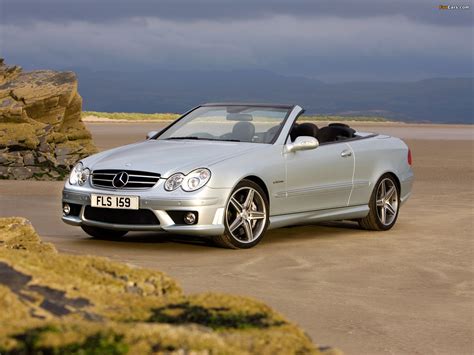 Mercedes-Benz CLK 63 AMG Cabrio UK-spec (A209) 2006–10 photos (1600x1200)