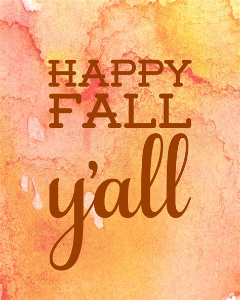 Happy Fall Y'all Free Printable | Happy fall, Free printable and Autumn