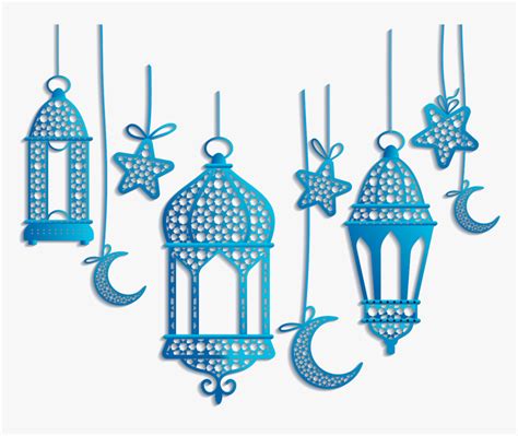 Islamic Lantern Decorations Png Download - Ramadan Lantern Vector Png ...