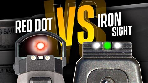 Red Dot VS Iron Sights Accuracy: Which One Is Better? - YouTube