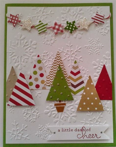 Pennant Punch Trees and Stars | 25+ Handmade Christmas Cards Homemade Christmas Cards, Noel ...