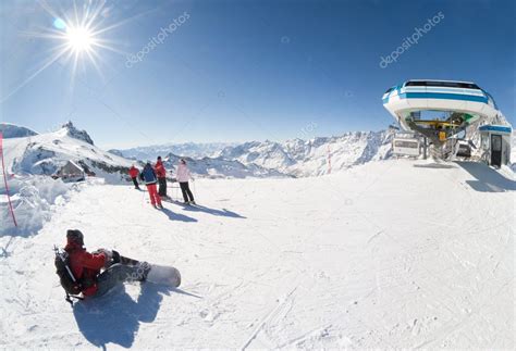 Ski resort of Cervinia, Italy Stock Photo by ©nikolpetr 3598967