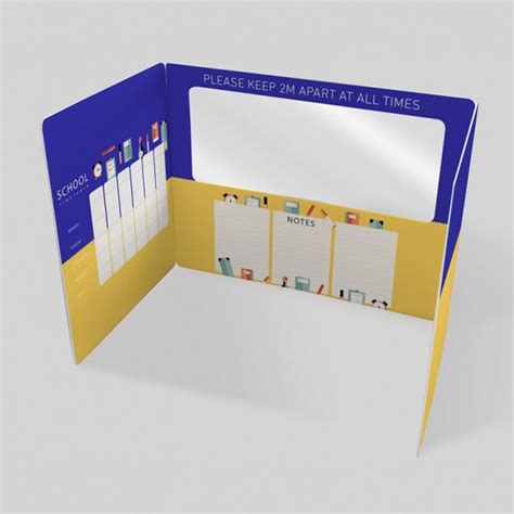 Classroom Desk Dividers, plain or printed