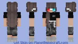 3D Girl Minecraft Skin